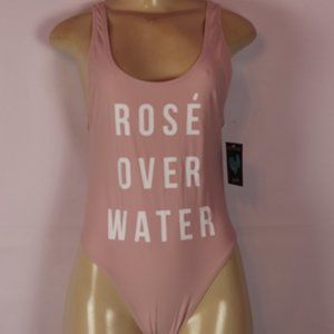 BRAND NEW HOT KISS PINK ROSE' SWIMSUIT SIZE MED